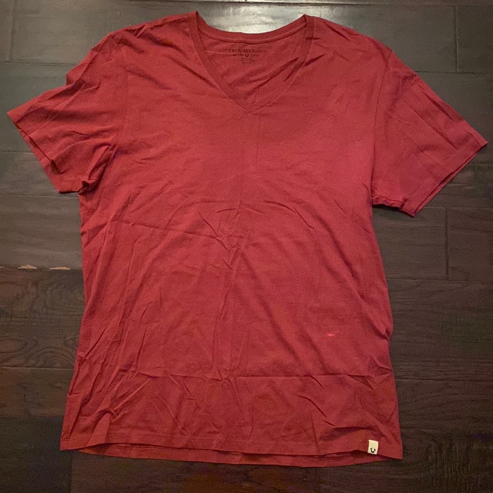 Mens True Religion v neck t-shirt 2XL